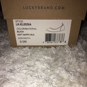 NIB Lucky Brand Eleesia flats / Black